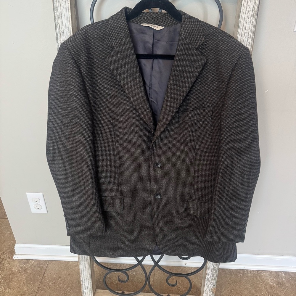 Pronto Uomo Lanificio Galtas Gray Patterned Wool‎ Sport Coat Size 40R